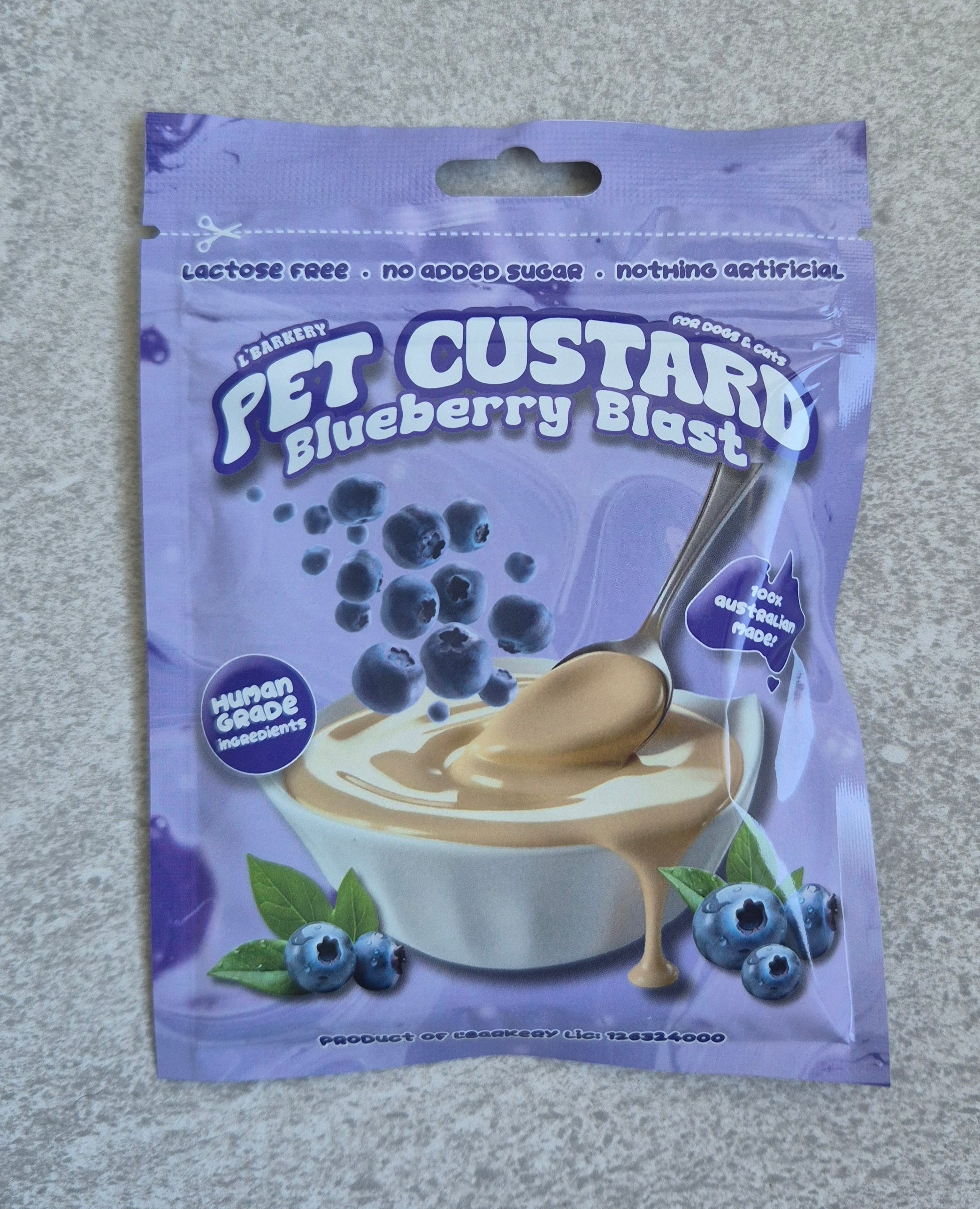L'Barkery Pet Custard-Blueberry Blast