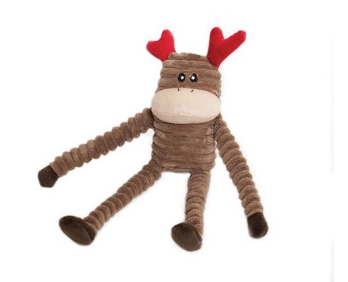 Zippypaws Holiday Crinkle Reindeer