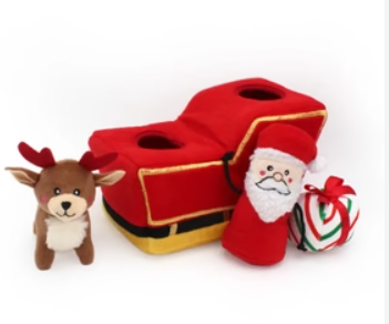 Zippypaws Santa Sleigh Burrow