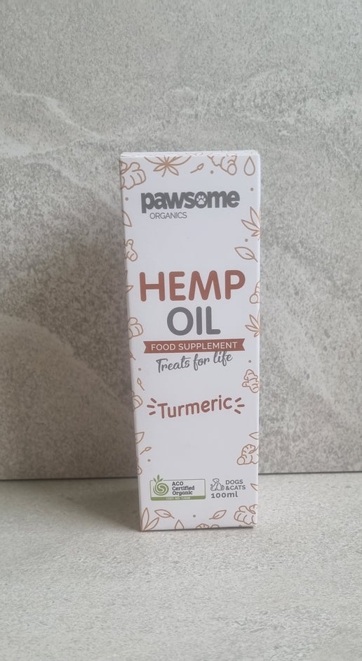 Pawsome Organics Hemp Oil with Tumeric