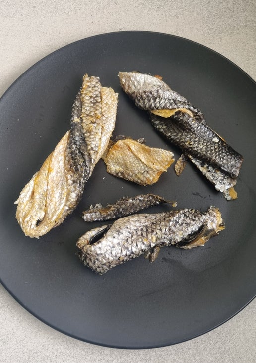 Salmon Skin Twists