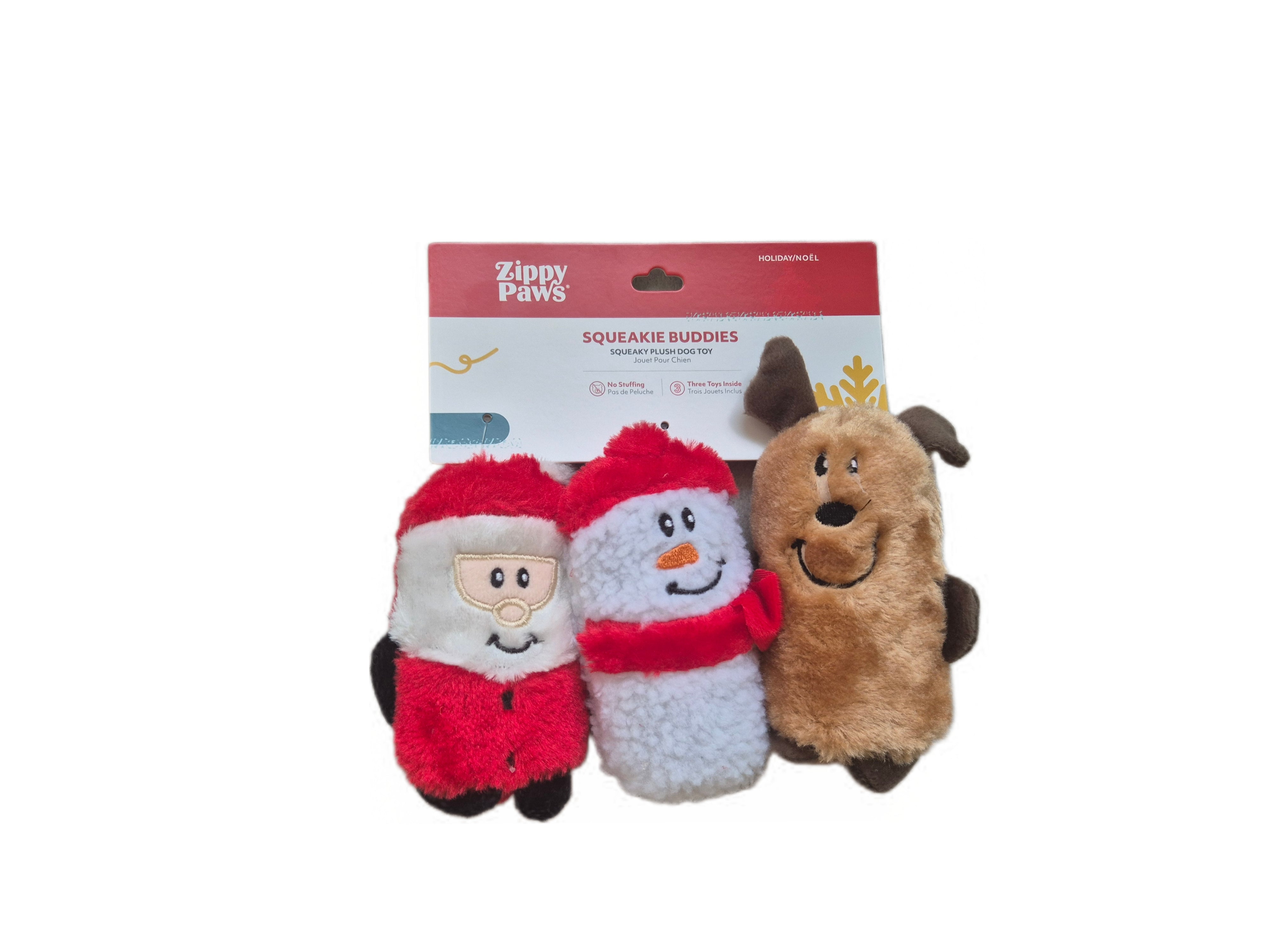 ZippyPaws Squeakie Christmas Buddies